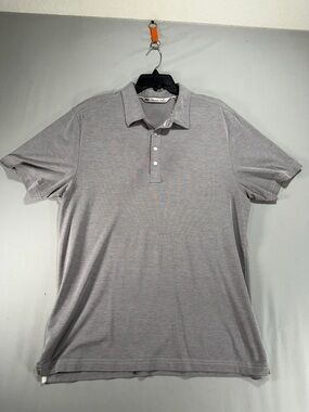 Men’s Travis Matthew Grey Polo Golf Shirt Size Extra Large